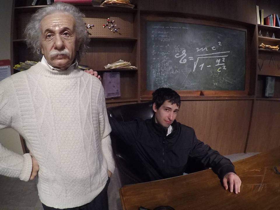 Our founder at a math exhibit — the passion for math is real!